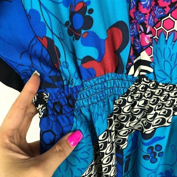 Vintage Matty M Pattern Block Summer Blouse - Picture 6 of 6